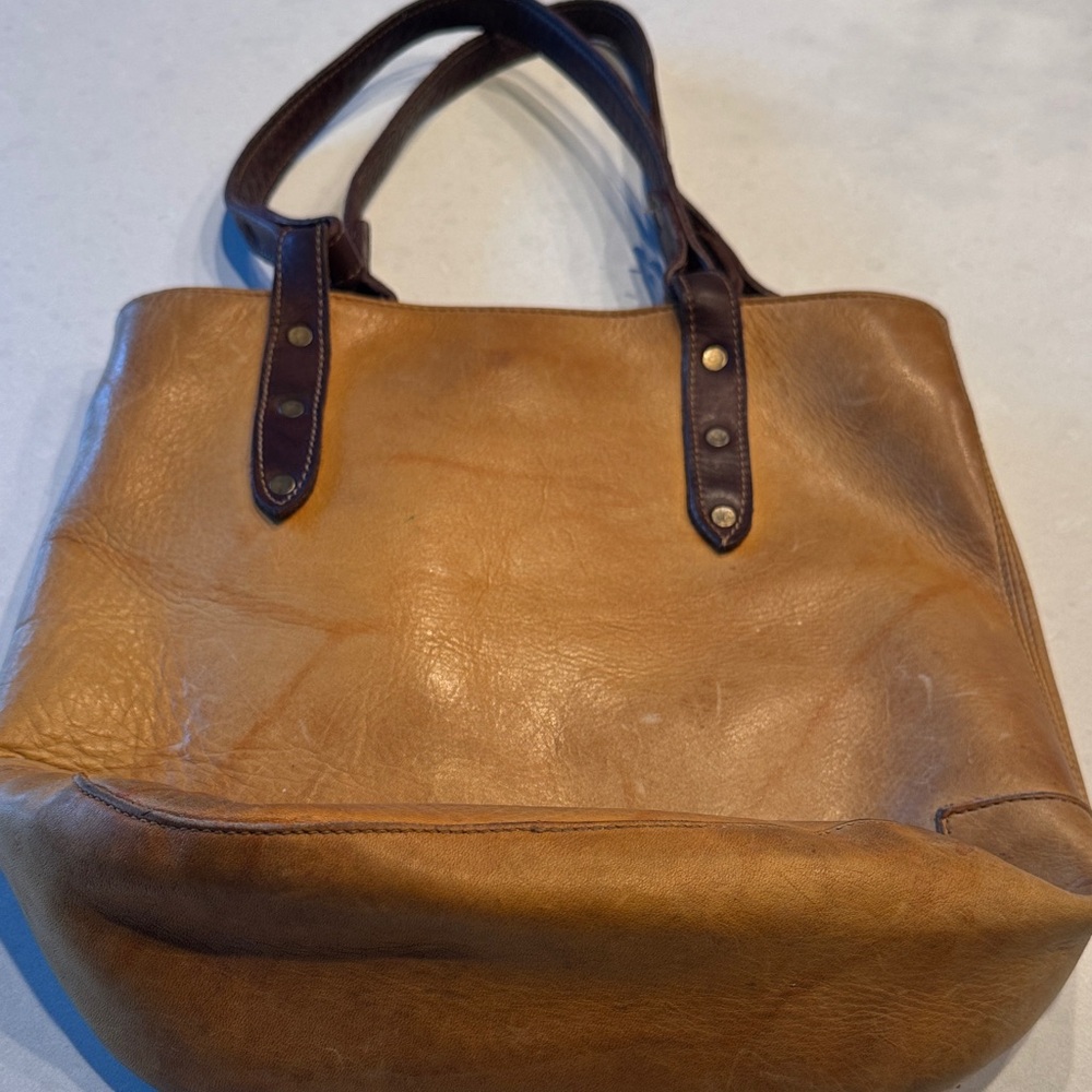 FRYE AND CO. Brown Leather Tote vintage really cool - Picture 3 of 9